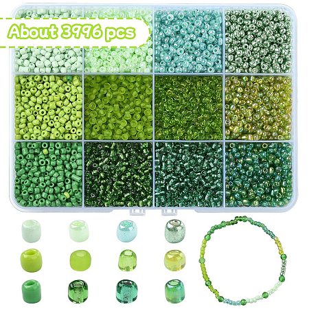 DIY Round Glass Seed Beads Bracelets Jewelry Making Kits DIY-YW0010-35-1