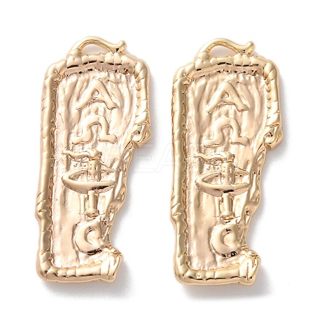 Brass Pendants KK-C079-06G-1