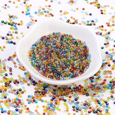 12/0 Grade A Transparent Glass Seed Beads X-SEED-Q007-FM-1