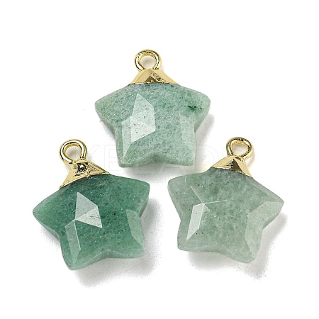 Natural Green Aventurine Pendants G-P540-01G-07-1