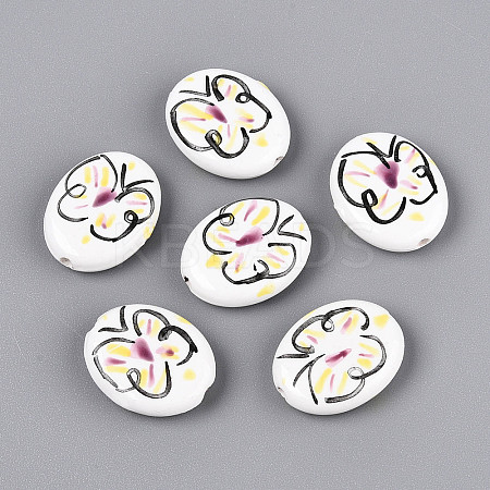 Handmade Porcelain Beads PORC-T134-09-1
