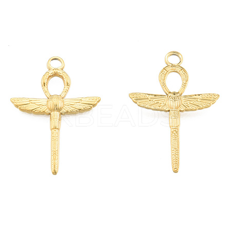 Ion Plating(IP) 201 Stainless Steel Pendants STAS-N098-249LG-1