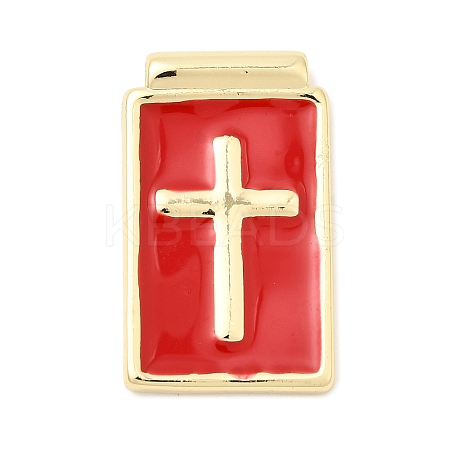 Brass Enamel Pendants KK-L262-28G-B01-1