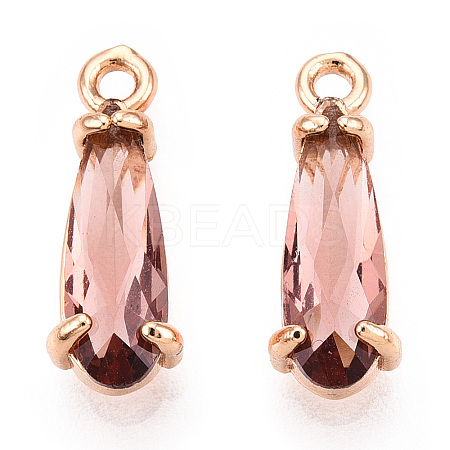 Faceted Glass Pendants X1-GLAA-T010-004G-1