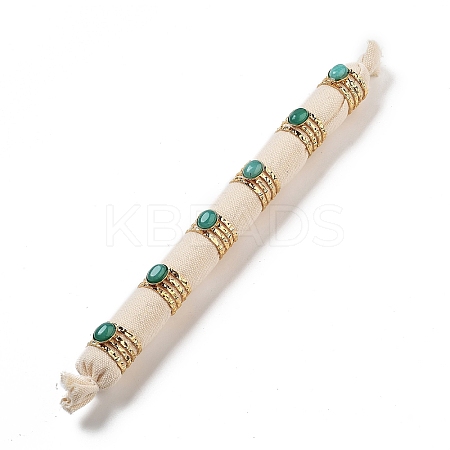 Ion Plating(IP) 304 Stainless Steel Multi-layer Open Cuff Rings RJEW-F167-05G-04-1