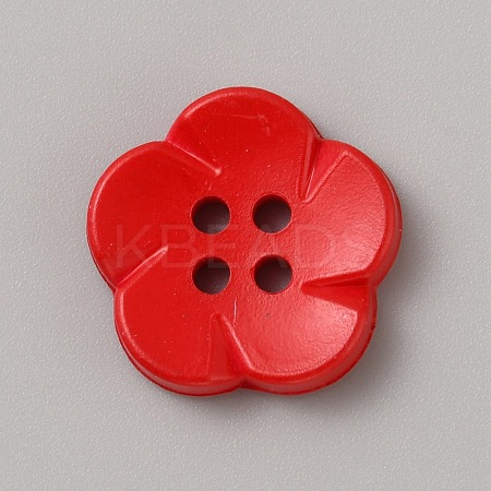 Spray Painted Plastic Buttons FIND-WH0152-394A-04-1