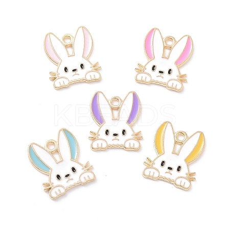 Alloy Enamel Pendants X-PALLOY-D015-08-1
