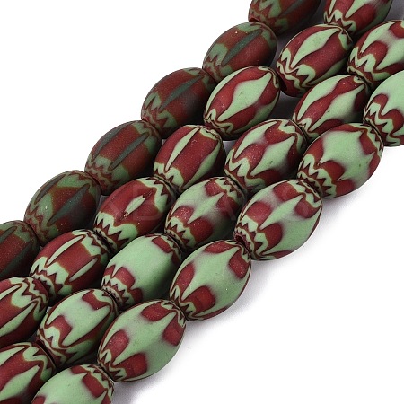 Handmade Millefiori Glass Barrel Beads LS-LA-N002-06E-1
