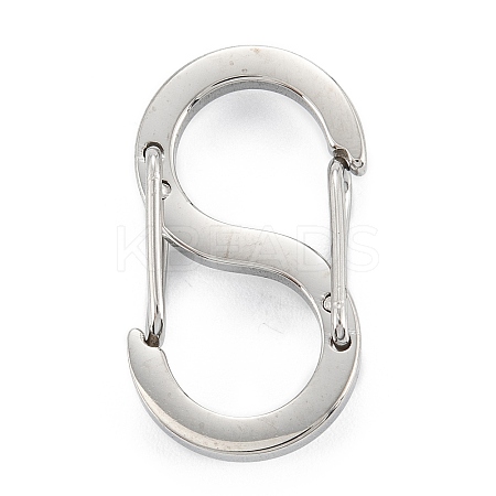 Non-Tarnish 304 Stainless Steel S-Hook Clasps LS-STAS-C024-02D-P-1