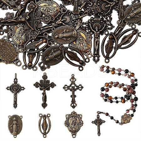 DIY Religion Pendants & Links Jewelry Making Finding Kit DIY-SZ0007-29-1