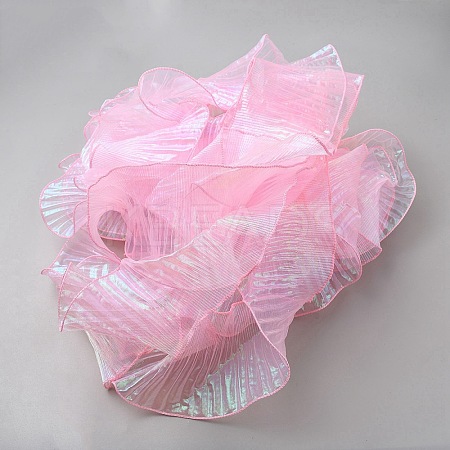 Polyester Pleated Lace Trim AJEW-WH0348-775B-1