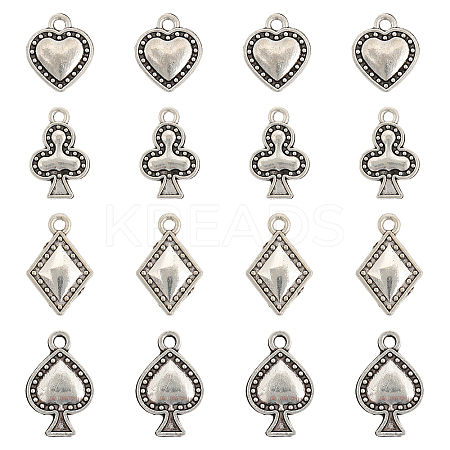 80Pcs 4 Style Tibetan Style Alloy Pendants FIND-CA0007-44-1