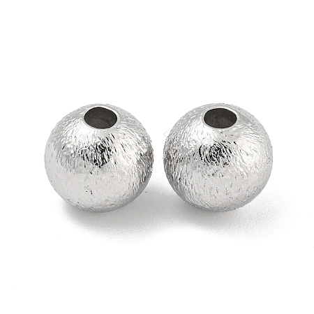 Brass Textured Beads KK-P258-05B-P-1