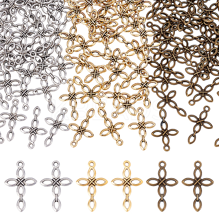 120Pcs 3 Colors Tibetan Styles Alloy Pendants FIND-PH0023-05-1