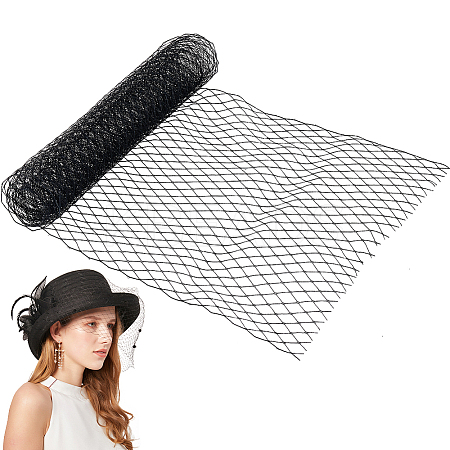 Big Eye Mesh Polyester Organza Veil DIY-WH0028-94A-1