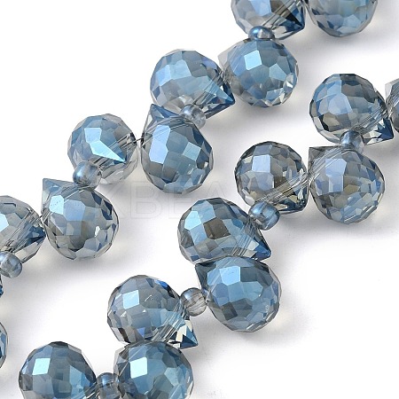 Electroplate Glass Beads Strands EGLA-D030-17L-1