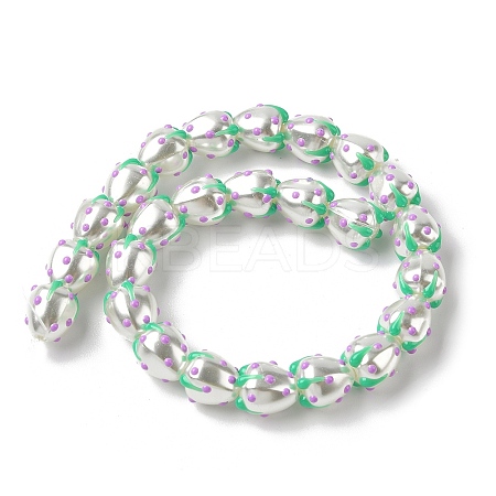 Baking Paint Baking Paint Glass Beads LAMP-Z014-02G-1