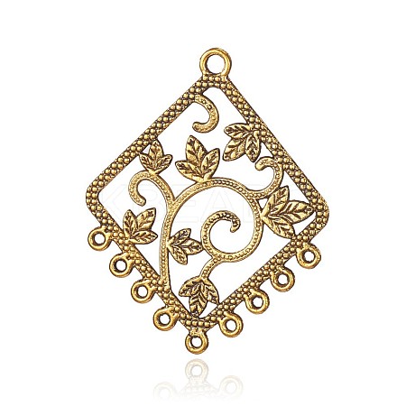 Tibetan Style Alloy Chandelier Component Links PALLOY-G118-02AG-1