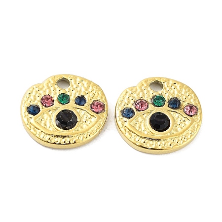 Ion Plating(IP) Real 18K Gold Plated 316L Surgical Stainless Steel Pendants STAS-D029-06G-1