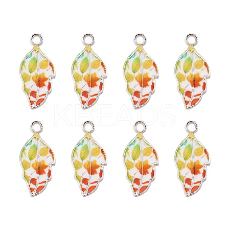 Alloy Enamel Pendants PALLOY-TAC0009-25P-A-1