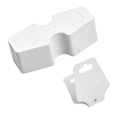 600Pcs Folding Blank Paper Jewelry Display Cards CDIS-CA0001-15-1