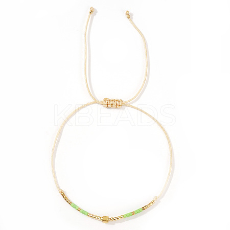 Glass Seed Bead Braided Bracelets for Women AW0420-4-1