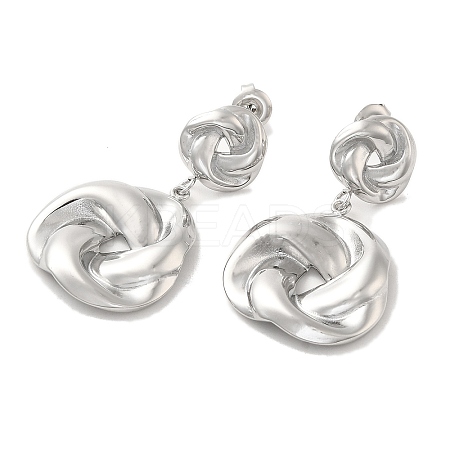 Non-Tarnish 304 Stainless Steel Stud Earrings EJEW-K268-08P-1