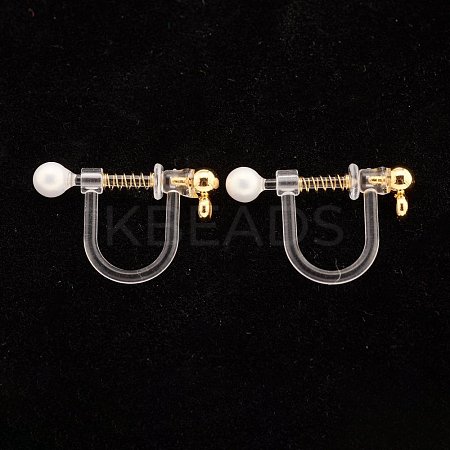 304 Stainless Steel Clip-on Earring Findings STAS-G247-02G-1