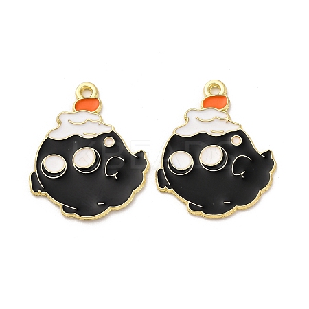 Halloween Alloy Enamel Pendants STAS-I354-01G-C01-1