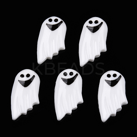Halloween Opaque Resin Cabochons RESI-T055-07-1