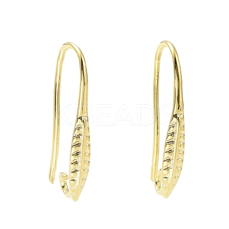 Rack Plating Brass Earring Hooks KK-F839-033G-1