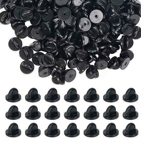 200Pcs Silicone Brooch Findings MAK-SP0001-09-1