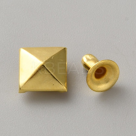 Brass Rivets KK-WH0103-009G-03-1