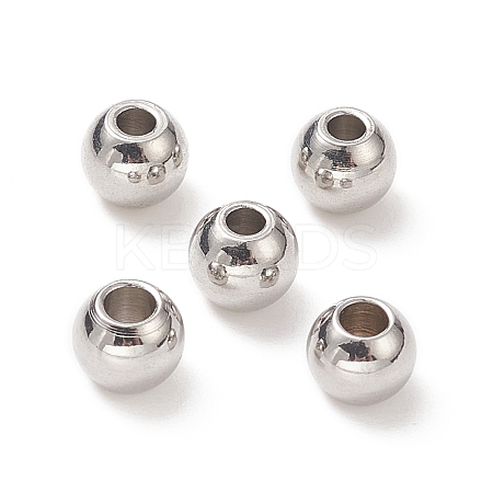 Tarnish Resistant 304 Stainless Steel Round Spacer Beads STAS-N020-18C-1