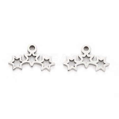 Tarnish Resistant 304 Stainless Steel Charms STAS-I151-12P-1