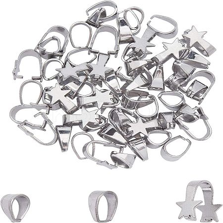 304 Stainless Steel Snap on Bails STAS-UN0010-82P-1