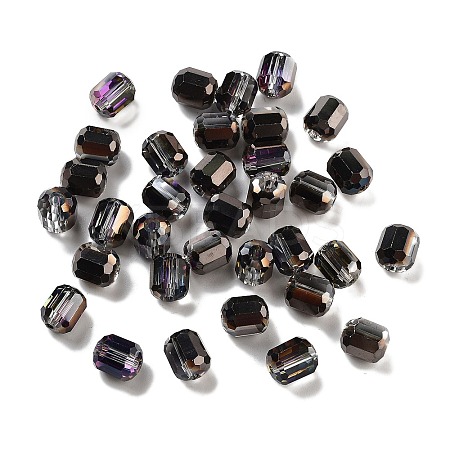 Electroplate Column Glass Beads EGLA-A043-02-HP01-1