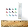 DIY Round Rainbow ABS Plastic Imitation Pearl Beads Bracelet Making Kits DIY-FS0007-71-5