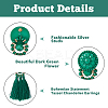 4 Pairs 4 Colors Polyester Tassel Dangle Stud Earrings EJEW-FI0002-41-4