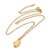 304 Stainless Steel Polygon Pendant Necklaces for Women NJEW-H016-04G-1