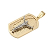 Jesus Theme 304 Stainless Steel Pendants STAS-D387-01B-PG-2