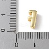 Brass Micro Pave Clear Cubic Zirconia Initial Multi-strand Links KK-S520-01G-06-3