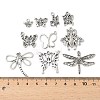 50Pcs 10 Styles Tibetan Style Pendants TIBEP-FP0001-15-3