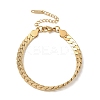 304 Stainless Steel Snake Chains Bracelets for Women BJEW-R009-01G-4