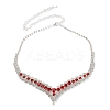 Alloy Rhinestone Necklaces & Stud Earring Sets for Women SJEW-U001-01P-01-4
