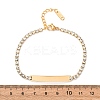 304 Stainless Steel Rhinestone Cup Chain Bracelets BJEW-G753-02G-03-5