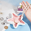 1Pc Starfish Shape Ceramic Jewelry Plate AJEW-SC0002-96A-3