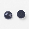 Natural Dyed & Heated Black Agate Cabochons G-BA8x4-2