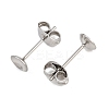 304 Stainless Steel Stud Earring Findings STAS-D389-03C-P-2