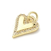 Brass Micro Pave Cubic Zirconia Pendants KK-H255-23G-2